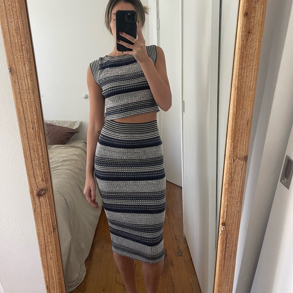 Free People Shirt & Skirt Set